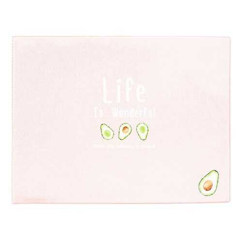 Обложка для зачетной книжки Kawaii Factory KW067 Life is - pink and avocado розовая в Мотиви