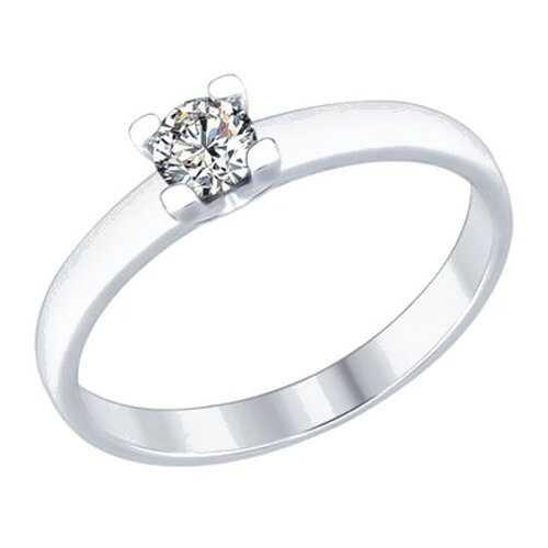 Кольцо женское SOKOLOV из серебра со Swarovski Zirconia 89010060 р.18 в Мотиви
