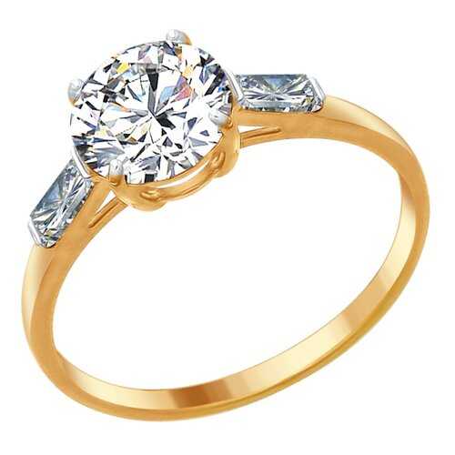 Кольцо женское SOKOLOV из серебра со Swarovski Zirconia 89010077 р.18 в Мотиви