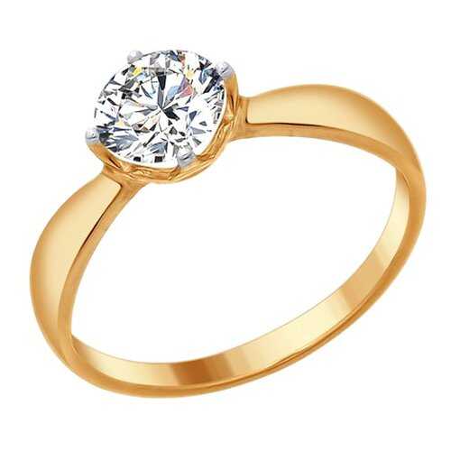 Кольцо женское SOKOLOV из серебра со Swarovski Zirconia 89010096 р.18.5 в Мотиви