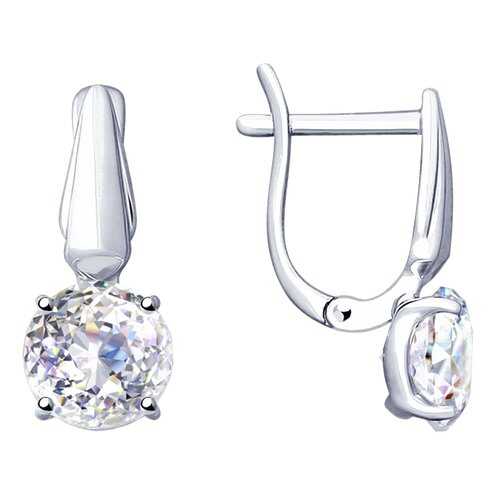 Серьги SOKOLOV из серебра со Swarovski Zirconia 89020110 в Мотиви