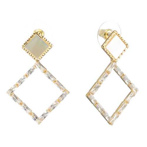Серьги Corona Style B005E1129080 золотистые в Мотиви