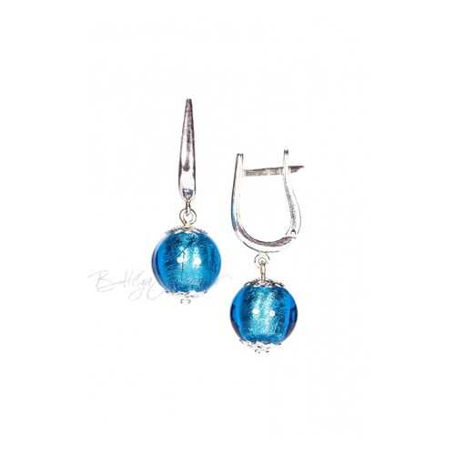Серьги Perla Grande Argento 09030703 голубые в Мотиви