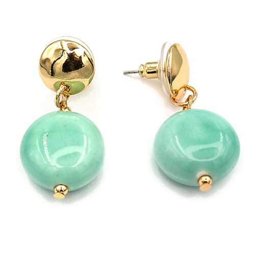 Серьги женские Fiore Luna LE1652-2.16 зеленые/золотистые в Мотиви