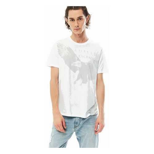 Футболка мужская Armani Exchange 3HZTAL ZJA5Z 1100 белая XXL в Мотиви