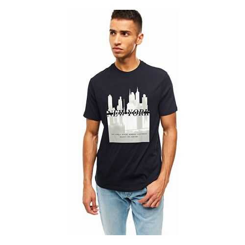Футболка мужская Armani Exchange 3HZTLM ZJH4Z 1583 синяя XXL в Мотиви