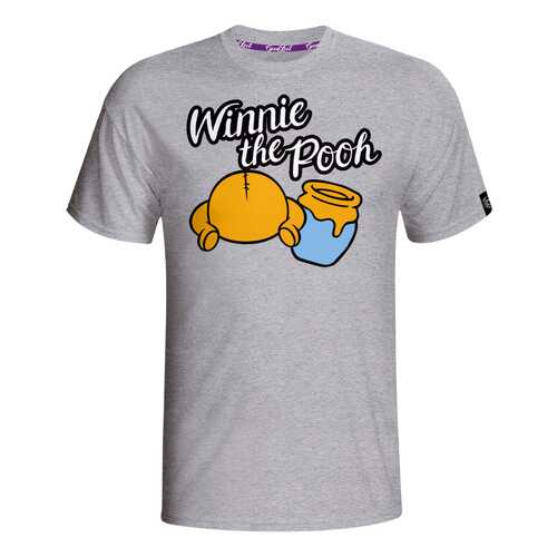 Футболка мужская Good Loot Winnie The Pooh серая XS в Мотиви
