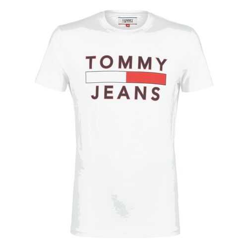 Футболка мужская Tommy Jeans DM0DM07430 YA2 белая L в Мотиви