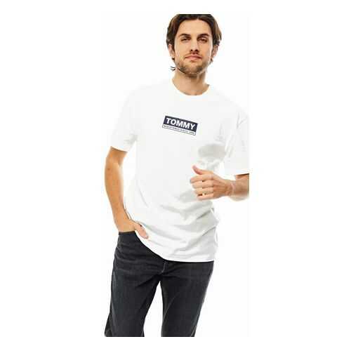 Футболка мужская Tommy Jeans DM0DM08364 YBR белая XXL в Мотиви