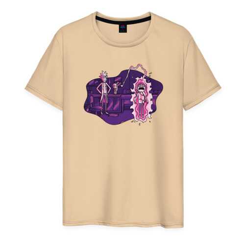 Футболка мужская ВсеМайки 2460881 бежевая XXXL в Мотиви