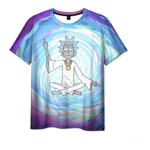 Футболка мужская ВсеМайки Rick in nirvana синяя 4XL в Мотиви