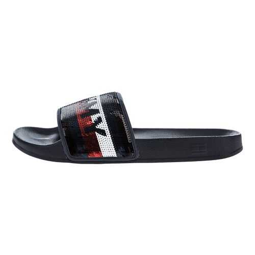 Шлепанцы женские Tommy Hilfiger FW0FW04802 синие 36 US в Мотиви