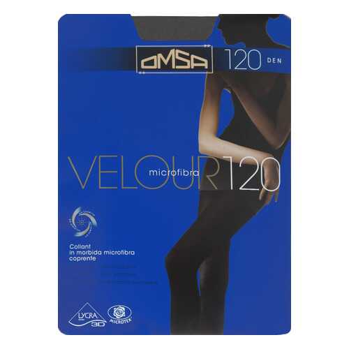 Колготки Omsa VELOUR 120 / Grigio fumo (Светло-серый) / 2 (S) в Мотиви