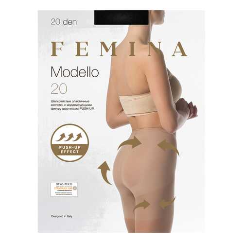 Колготки женские FEMINA MODELLO 20 черные 4 (L) в Мотиви