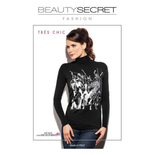 Водолазка женская Beauty Secret черная S в Мотиви