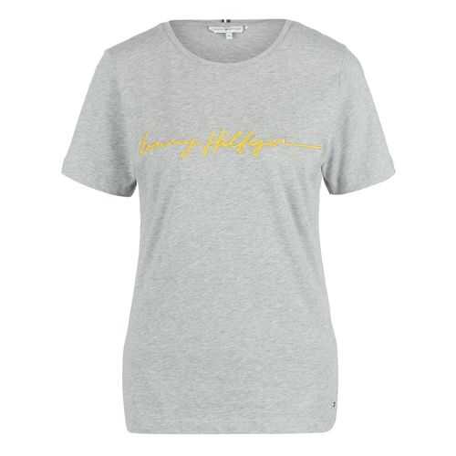 Футболка женская Tommy Hilfiger WW0WW27965 серая S в Мотиви