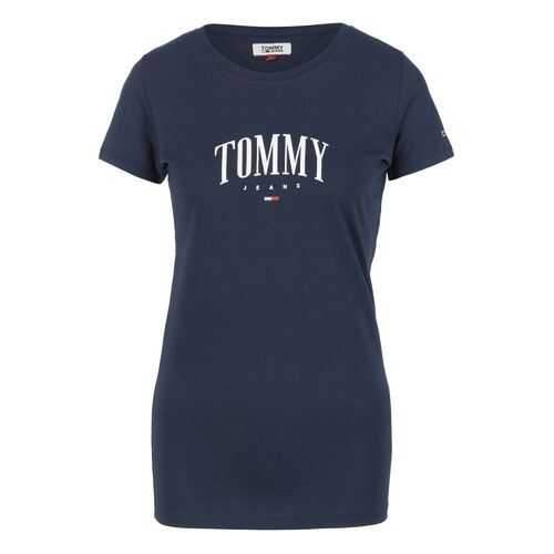 Футболка женская Tommy Jeans DW0DW08057 C87 синяя XS в Мотиви