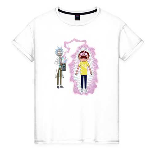 Футболка женская ВсеМайки 2460797 белая XXXL в Мотиви