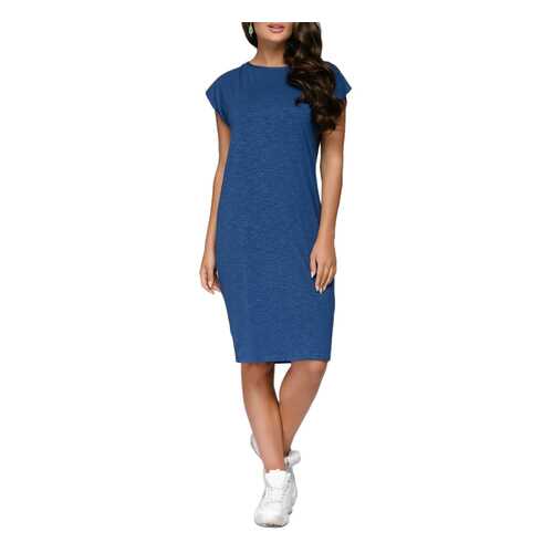 Платье-футболка женское D&M by 1001DRESS DM01601BL синее S в Мотиви