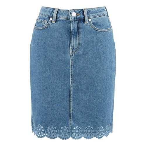 Юбка женская Tommy Hilfiger WW0WW27504 синяя 34 US в Мотиви